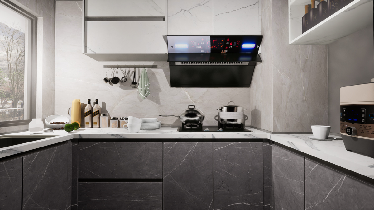 全新北歐風 廚房櫥具3D 模型| 簡約與溫馨的完美結合 全新北歐風 廚房櫥具3D 模型