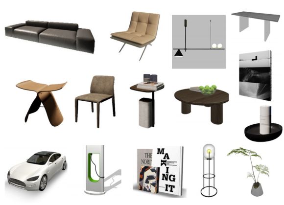 意式風格 3D 模型素材上架|打造高質感空間提案 意式風格 3D 模型素材上架|打造高質感空間提案